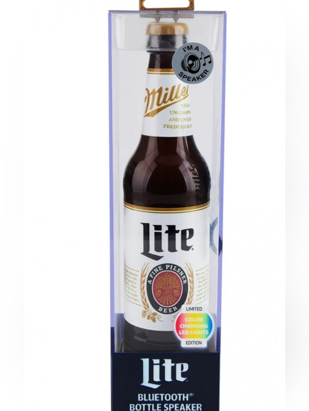 Miller Lite Bottle Bluetooth Speaker